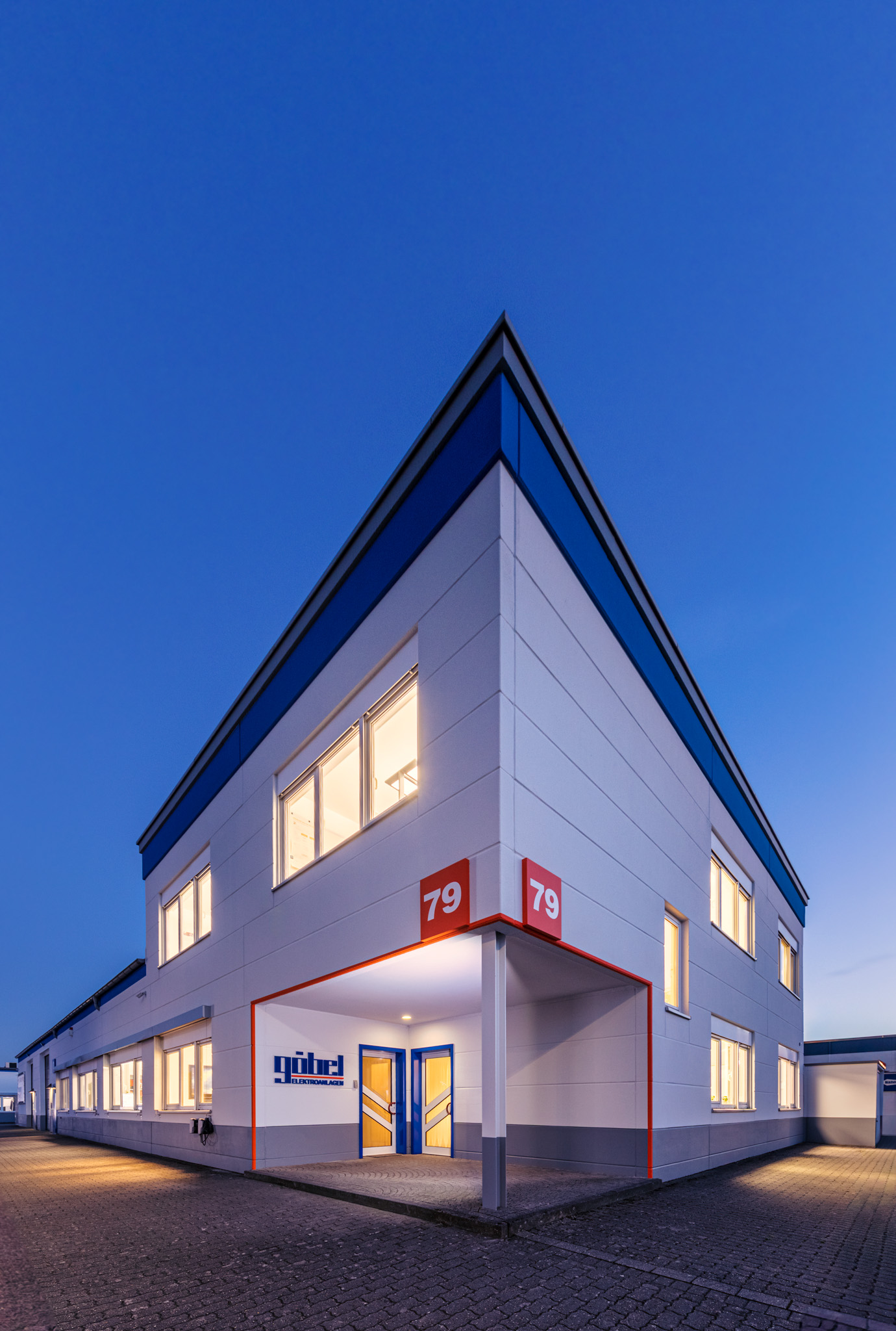 Eingang Elektroanlagen Göbel GmbH, Industriering Ost 79, 47906 Kempen